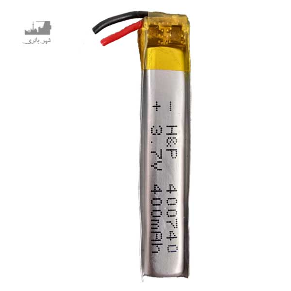 باتری لیتیوم پلیمر 40*07*40 400mah  