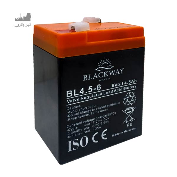 باتری سیلد اسید 6 ولت 4.5 آمپر BLACKWAY