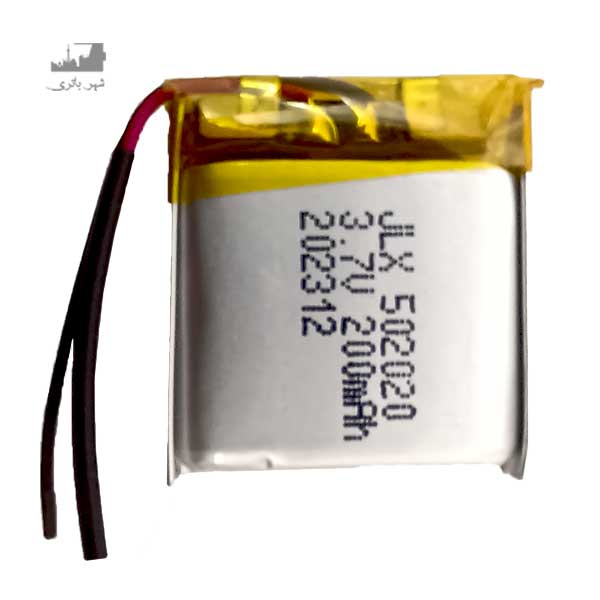 باتری لیتوم پلیمر 20*20*50 200mAh