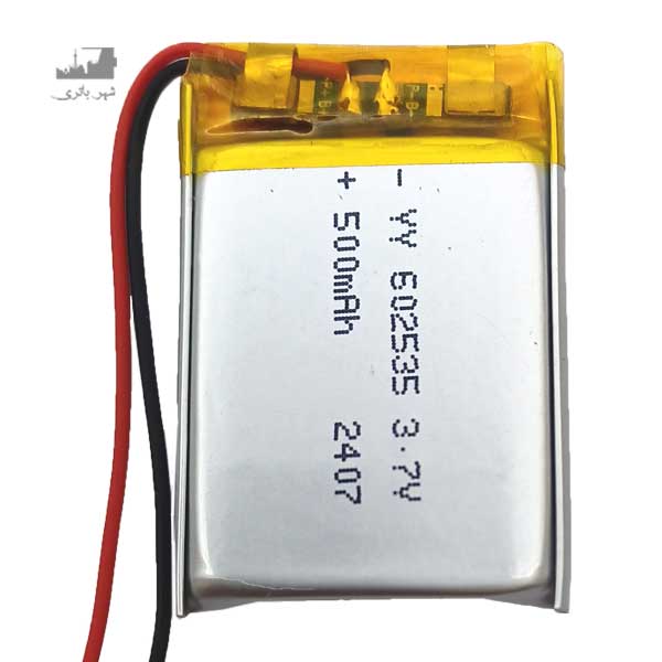 باتری لیتیوم پلیمر 35*25*60 500mAh