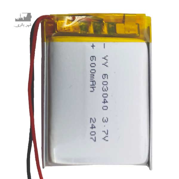 باتری لیتیوم پلیمر 40*30*60  600mAh