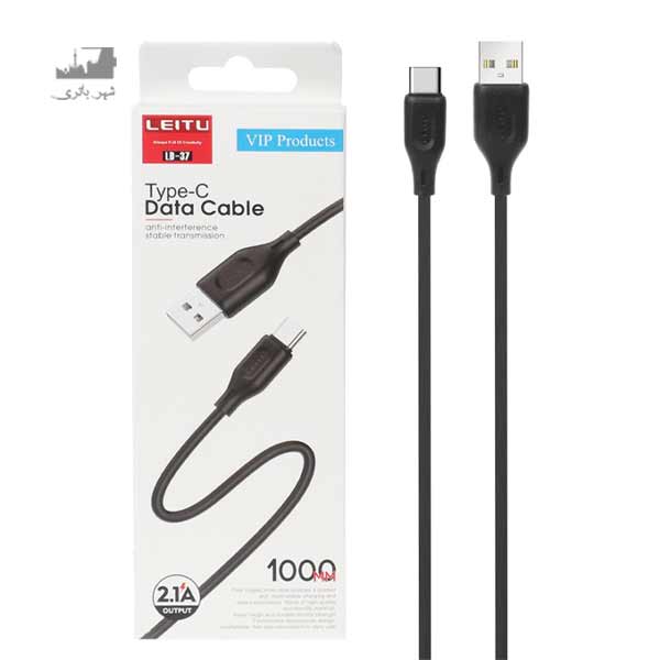 کابل شارژ LEITU Type-C مدل LD-37 مشکی
