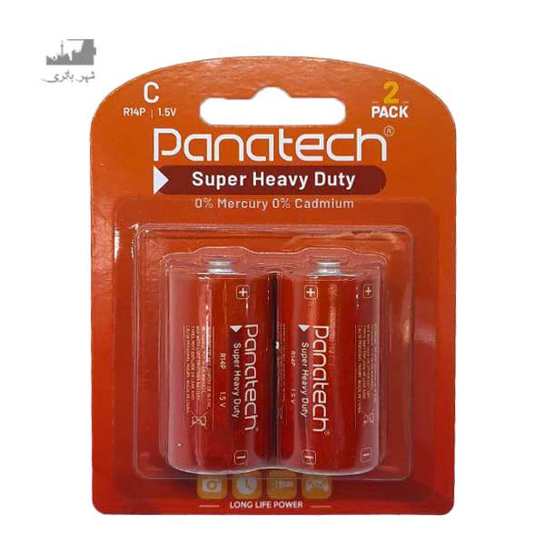 باتری قلمی سایز C پک 2عددی panatech