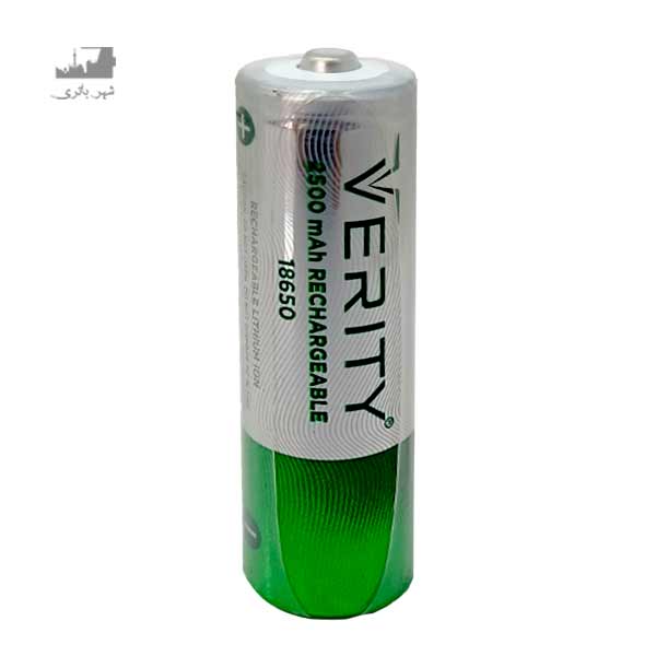 باتری لیتیوم 18650 نوکدار  VERITY 2500MAH