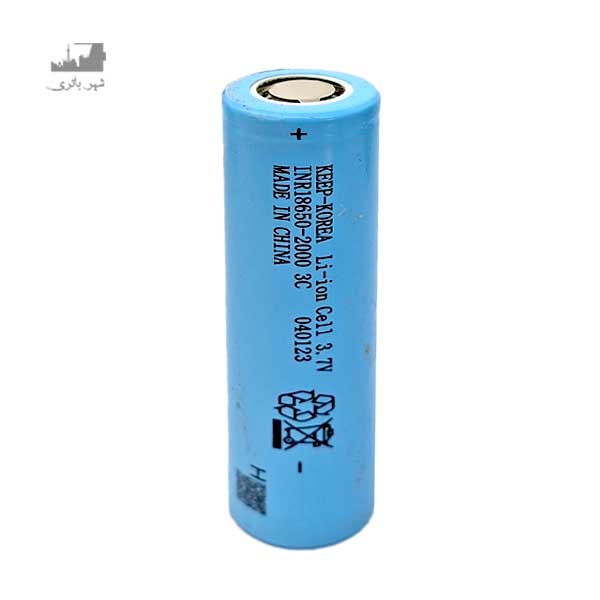 باتری لیتیوم 18650 2000mAh 3c کیپ