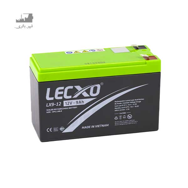 باتری سیلد لید اسید 12 ولت 9 آمپر LECXO